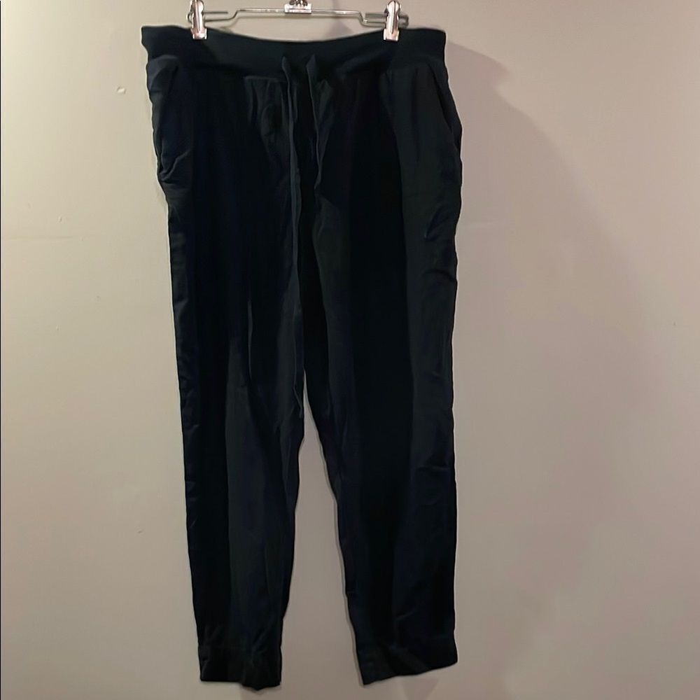 Lucky Brand Black Linen Blend Pants